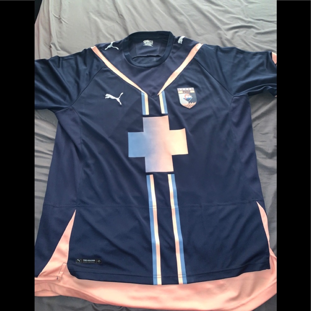 Pink dolphin x puma shirt